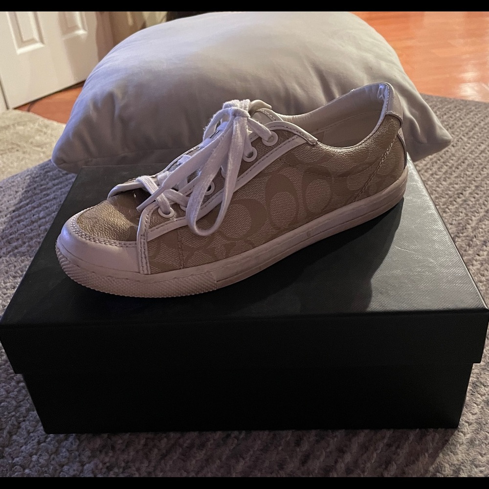 WOMENS COACH PERCY 12CM PVC/NAPPA SNEAKERS